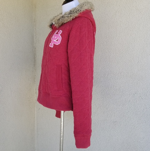 [SOLD] Pink Victoria's Secret Zip Up Jacket - Picture 3 of 8